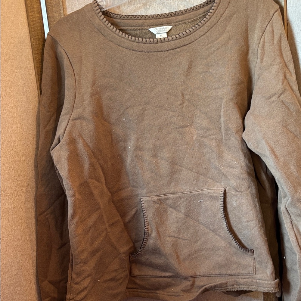 Christopher & Banks whip stitched  Crewneck sweatshirt XL